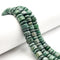 Green Map Jasper Rondelle Heishi Beads Size 10mm 15.5" Strand