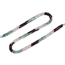 01 Gradient Multi-color Gemstone Faceted Round Beads Size 3mm 15.5'' Strand
