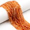 Natural Sunstone Faceted Rondelle Beads Size 3x4mm 15.5'' Strand