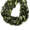 Chinese Green Jade Smooth Flat Teardrop Shape Beads Size 13x18mm 15.5'' Strand