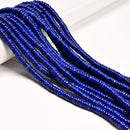 Natural Lapis Lazuli Heishi Disc Beads Size 2x5mm 2x6mm 2x7mm 15.5'' Strand