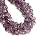Natural Light Amethyst Pebble Nugget Beads Size 12-13x12-15mm 15.5" Strand