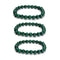 Natural Malachite Smooth Round Beaded Bracelet Size 8mm 7.5'' Length 3 PCS/Set