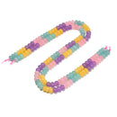 02 Gradient Colorful Dyed Jade Smooth Rondelle Beads Size 5x8mm 15.5" Strand