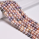 Grade A Graduated Natural Multi Color Fresh Water Pearl Off Round Beads 8.5-11mm