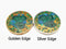 Natural Malachite & Lapis Lazuli Coasters Round Charging Plate 3" Inch