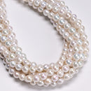 Natural White Fresh Water Pearl Baroque Drop Beads Size 8-9mm 15.5'' Strand