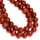 Yellow & Red Fire Agate Smooth Round Beads Size 20mm 15.5" Strand