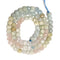 Natural Gradient Aquamarine Faceted Cube Beads Size 4-5mm 15.5" Strand