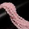 Rose Quartz Color Dyed Jade Pebble Nugget Beads Size 8x10mm 15.5'' Strand