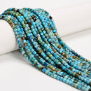 Natural Blue Opal Faceted Cube Beads Size 4mm 15.5'' Strand