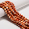 Orange Dream Fire Agate Smooth Round Beads Size 10mm 15.5'' Strand