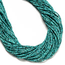 Natural Blue Turquoise Smooth Round Beads Size 2mm 16" Strand