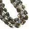 Natural Labradorite Faceted Rice Nugget Chunk Beads 15-18x22-25mm 15.5" Strand