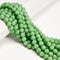 Natural Green Jadeite Jade Smooth Round Beads Size 10mm 15.5'' Strand