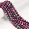 Ruby Zoisite Color Dyed Jade Smooth Round Beads Size 6mm 8mm 10mm 15.5" Strand