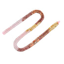 16 Multi-color Gemstone Smooth Rondelle Beads Size 2x4mm 15.5" Strand