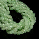 Light Green Color Dyed Jade Pebble Nugget Beads Size 6mm x 8-9mm 15.5'' Strand