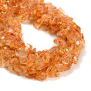 Natural Citrine Side Drill Nugget Chunks Beads Size 6-8mm x 10-15mm 15.5''Strand