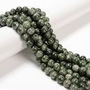 Natural Green Diopside Smooth Round Beads Size 8mm 10mm 15.5'' Strand