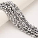 Titanium 14K Gold/Gray/Silver Hematite Irregular Nugget 1x3mm 3x6mm 15.5" Strand