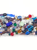 Multi-Color Irregular Shape Glass Beads Size 8x25mm 15.5" Strand