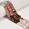 04 Multi-color Gemstone Smooth Cube Shape Beads Size 4mm 15" Strand