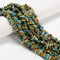 Multi-color Blue Opal Irregular Pebble Nugget Chip Beads 7-8mm 10-12mm 16'' Strd
