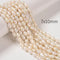 Natural White Fresh Water Pearl Baroque Shape Beads Size 6x9mm 7x10mm 15" Strand