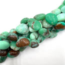 Natural Chrysoprase Smooth Nugget Chunk Beads Size Approx 15x20mm 15.5" Strand