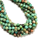 Natural Turquoise Smooth Round Beads 4mm 6mm 8mm 10mm 12mm 14mm 16mm 15.5" Strd