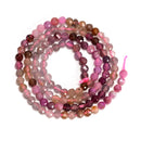 Natural Gradient Multi-color Spinel Faceted Round Beads Size 3mm 15.5'' Strand
