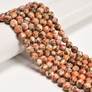 Natural Spiny Oyster Mohave Copper Smooth Round Beads Size 8mm 16'' Strand