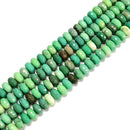Natural Chrysoprase Faceted Rondelle Beads Size 11x18mm 15.5" Strand