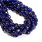 Dark Blue Dyed Jade Pebble Nugget Beads Size 8x10mm 15.5'' Strand