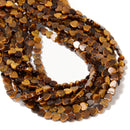 Natural Yellow Tiger Eye Heart Shape Beads Size 6mm 15.5'' Strand