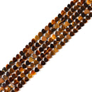 Natural Yellow Tiger Eye Heart Shape Beads Size 4mm 15.5'' Strand