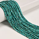 Natural Blue Turquoise Smooth Round Beads Size 2mm 2.6mm 15.5'' Strand