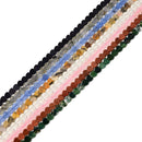 Mixed Gemstone Flat Heart Shape Beads Size 6mm 15" Strand