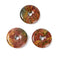 Natural Red Creek Jasper Donut Circle Pendant Size 40mm Sold by Piece