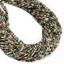 Natural India Agate Faceted Rondelle Beads Size 1.5x2.5mm 15.5'' Strand