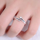 925 Sterling Silver Vintage Double Arrow Adjustable Ring Price For 1PC