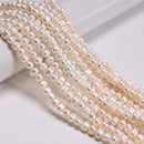 Natural Fresh Water Pearl White Potato Shape Beads Size 6-7mm 15.5" Strand