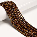 Natural Yellow Tiger Eye Faceted Rondelle Beads Size 2x3mm 15" Strand