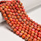 Orange Sea Sediment Jasper Smooth Round Beads Size 6mm 8mm 10mm 15.5'' Strand