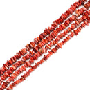 Natural Red Spiny Oyster Chips Beads Size 4-5mm 5-6mm 7-8mm 9-10mm 16" Strand