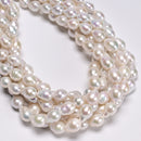 Natural White Fresh Water Pearl Baroque Drop Beads Size 9-11x13-18mm 15.5'' Strd