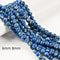 Mohave Copper Royal Blue Turquoise Smooth Round Beads 6mm 8mm 10mm 15.5'' Strand