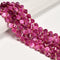 Pink Tourmaline Color Dyed Jade Faceted Spiral Twist Beads 10mm 15.5'' Strand