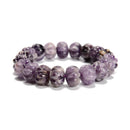 Natural Chevron Amethyst Carved Pumkin Beaded Bracelet Size 10x14mm 7.5'' Length